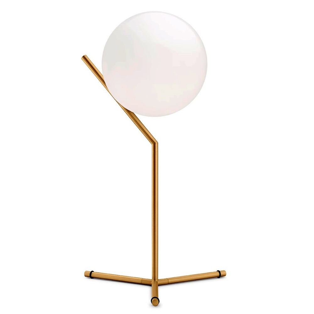 Lampă de birou de design Alaris, sticlă, metal