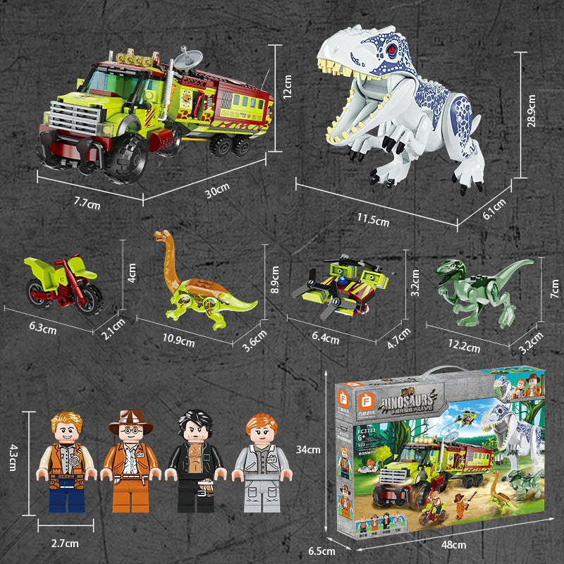 Set de cuburi Dinosaur World 528 piese