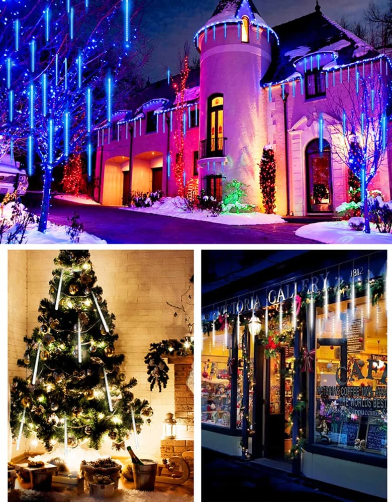 LED Meteoriți - lumini de Crăciun 3m