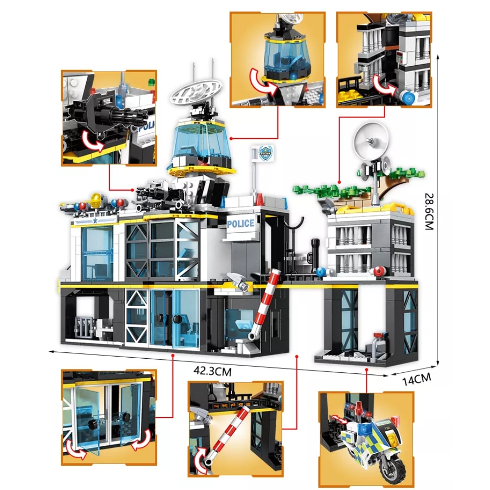 Set de cărămizi POLICE Team 1261 piese