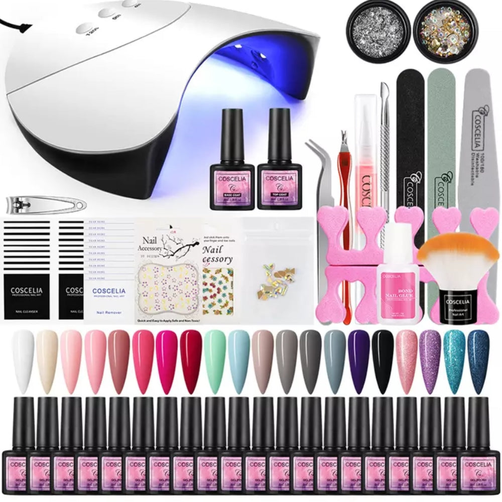 Set manichiură + lampă UV/LED