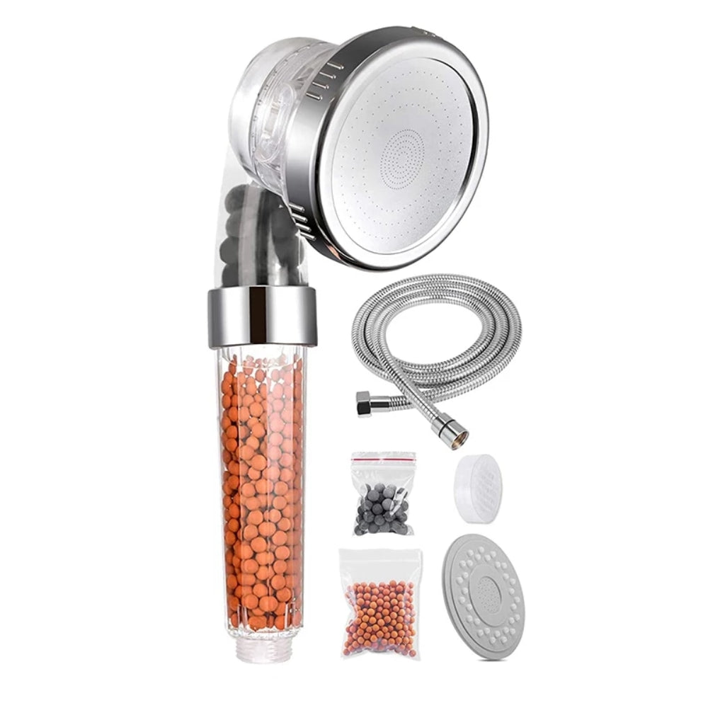 Mâner duș, presiune mare cu 3 moduri de functionare si filtru de impurități