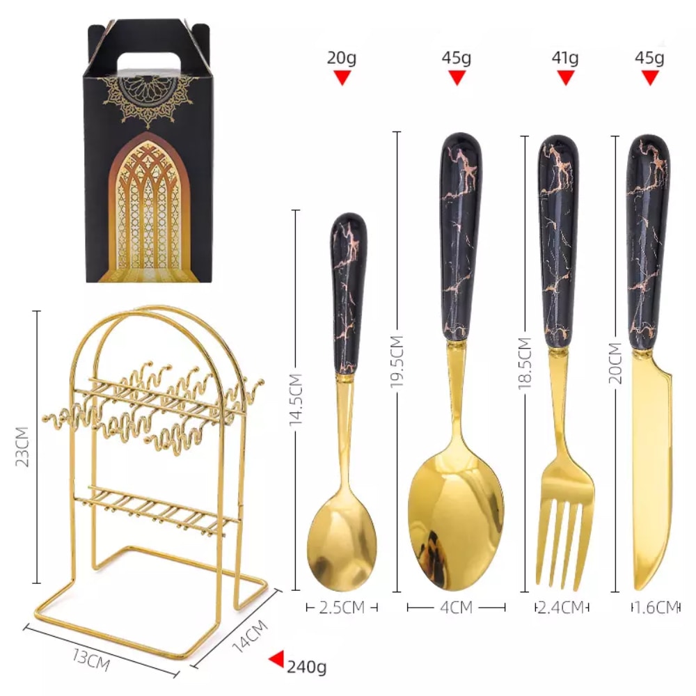 Set tacâmuri "ODETTE" 24 buc