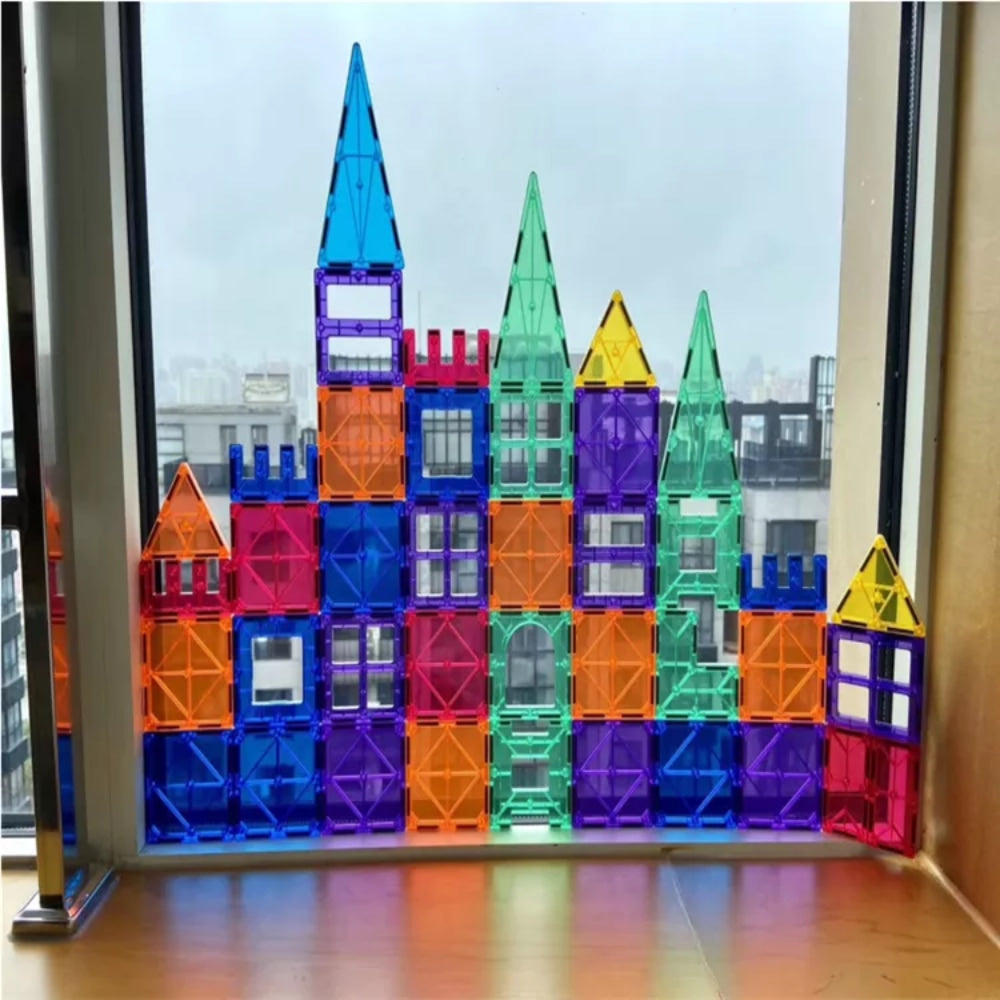 Set de constructie magnetic - 196 piese