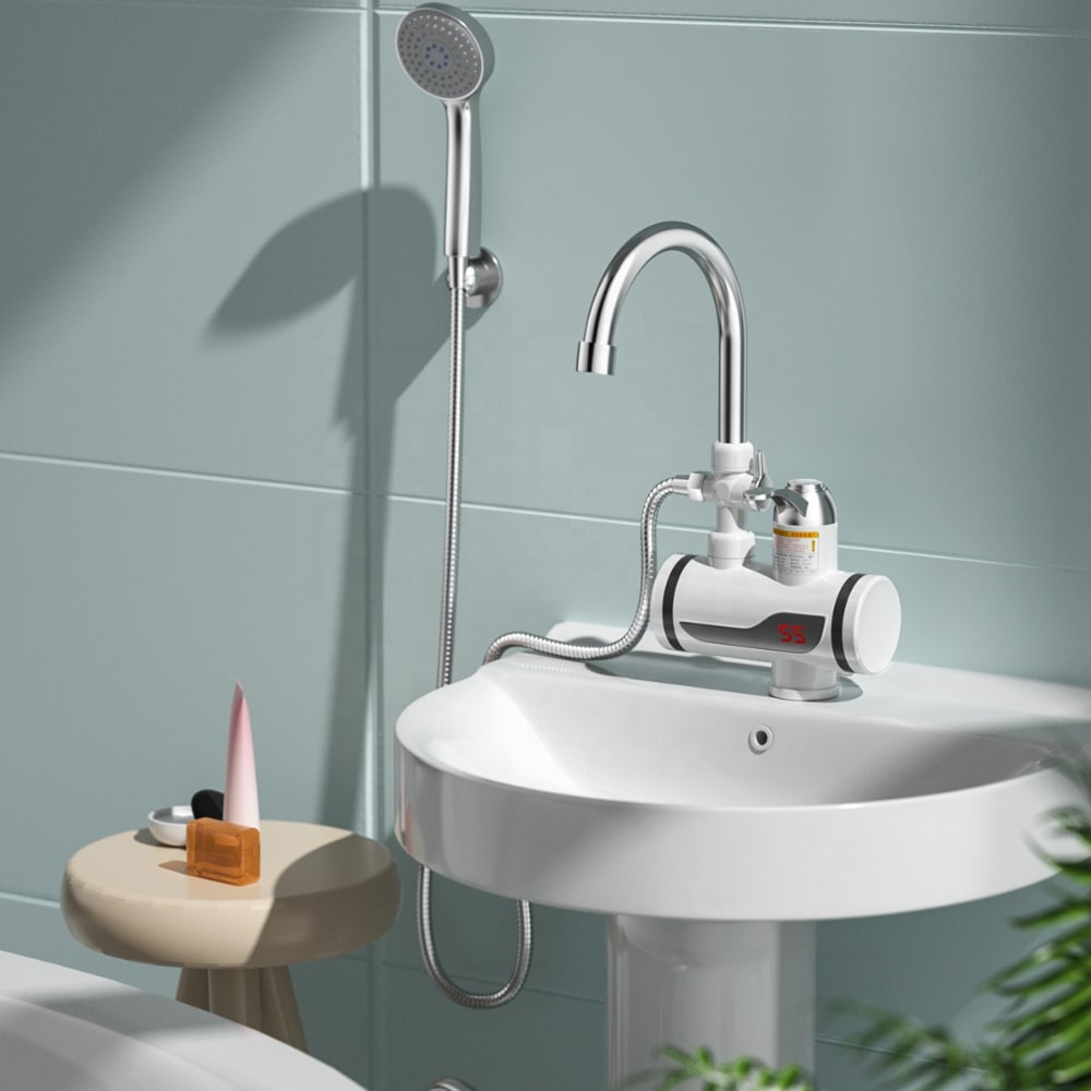 Baterie si dus cu incalzitor incorporat