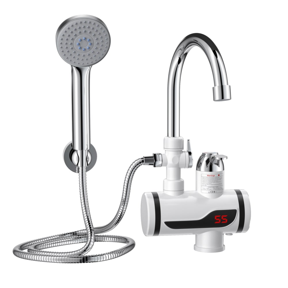 Baterie si dus cu incalzitor incorporat