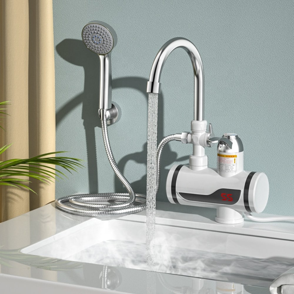 Baterie si dus cu incalzitor incorporat