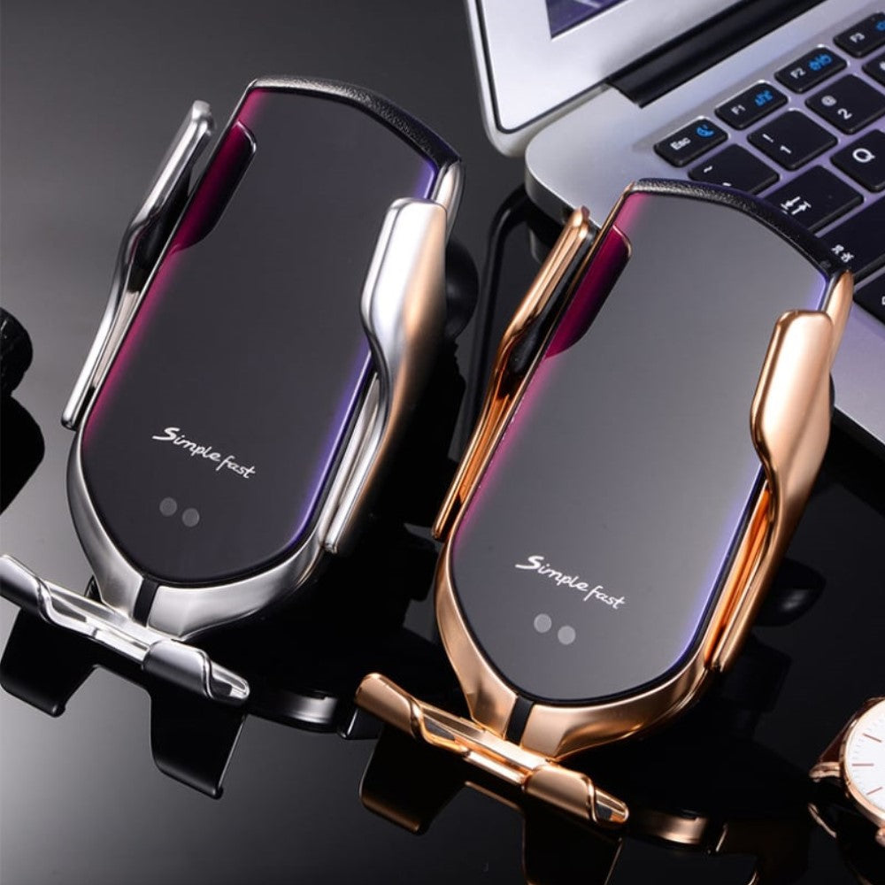 Suport auto magnetic pentru telefon mobil, cu încărcare wireless ultrarapidă
