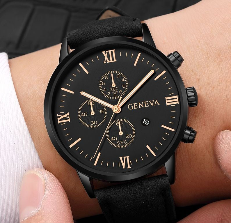 Ceas bărbătesc cu curea din piele