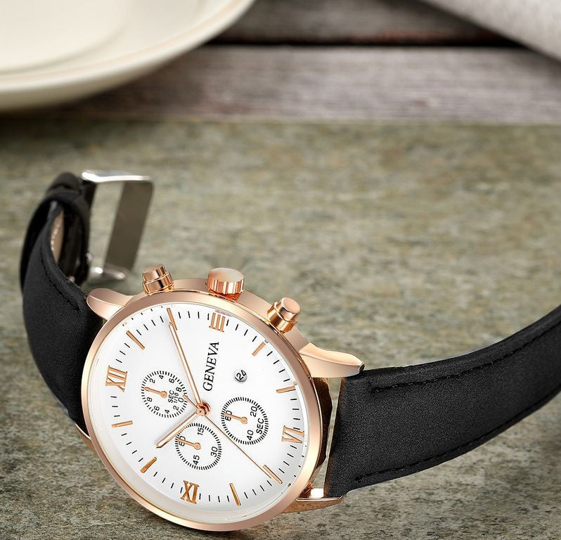 Ceas bărbătesc cu curea din piele