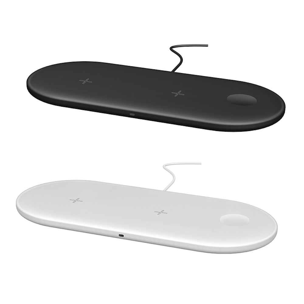 Încărcător wireless 3 în 1 pentru telefon mobil, căști și ceas