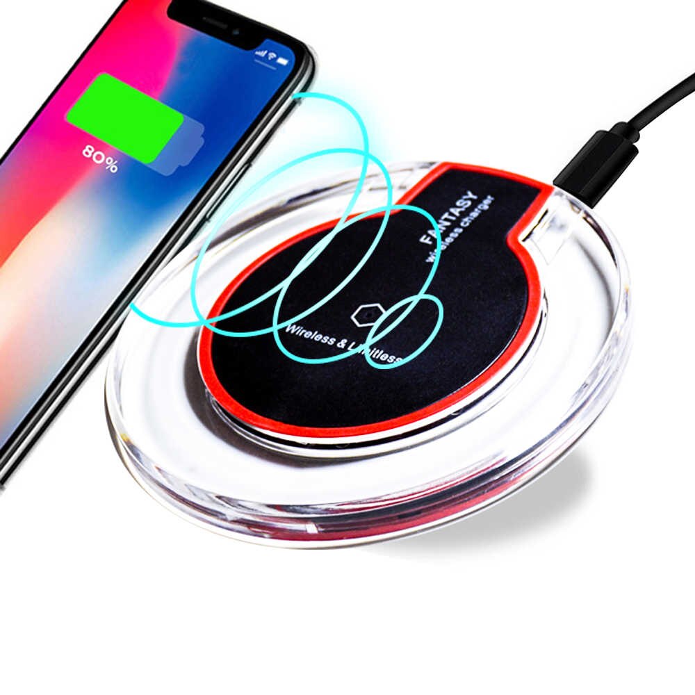 Încărcător rapid fără fir QI pentru telefoane mobile