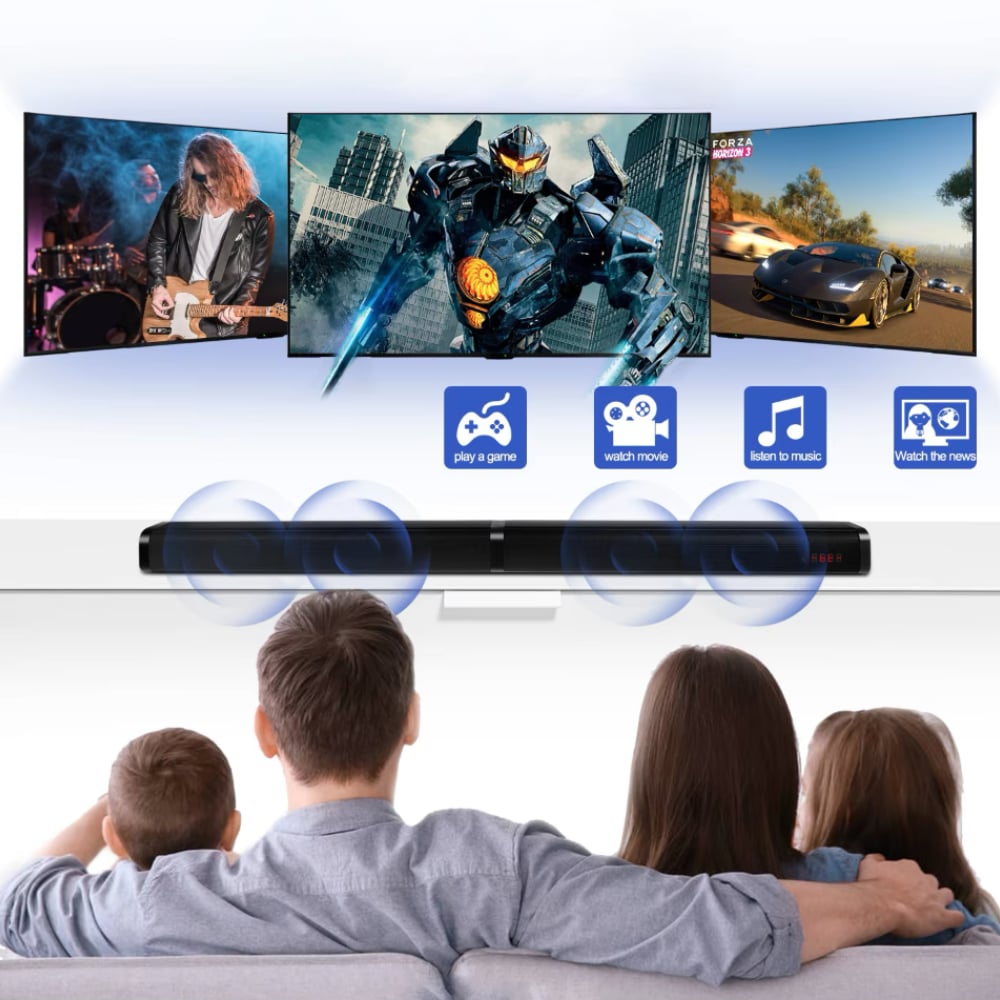 Soundbar cu Bluetooth și încărcare fără fir