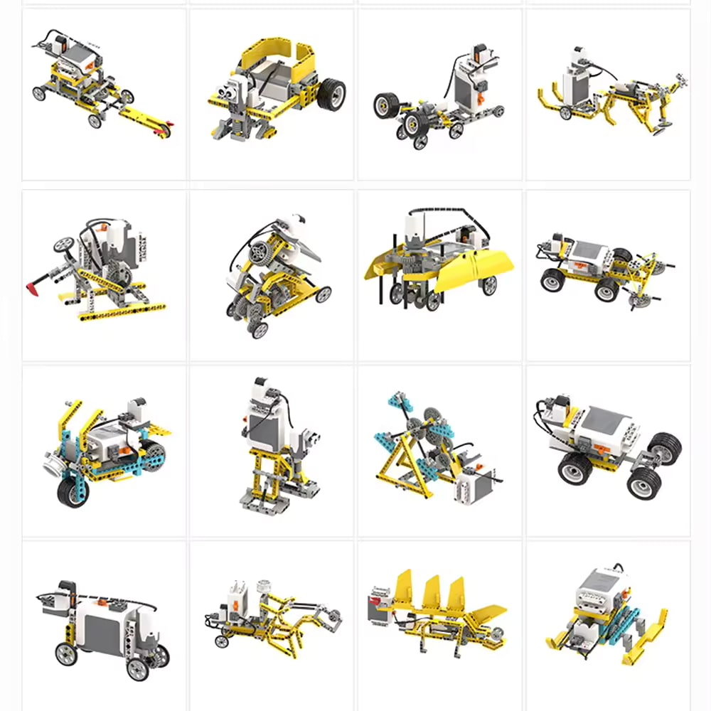 Set robotic pentru viitorii ingineri 50-în-1 - Set de blocuri de bricolaj inteligent de 606 piese cu telecomandă