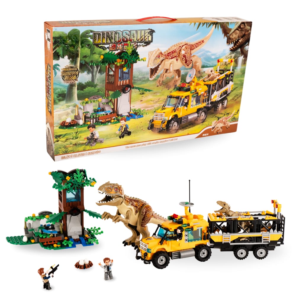 Set de cărămizi Dinosaur World, 582 de bucăți