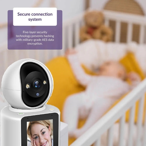 Baby Monitor inteligent și wireless cu vedere pe timp de noapte și conexiune video și audio bidirecțională.
