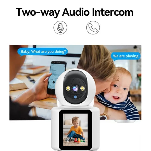 Baby Monitor inteligent și wireless cu vedere pe timp de noapte și conexiune video și audio bidirecțională.