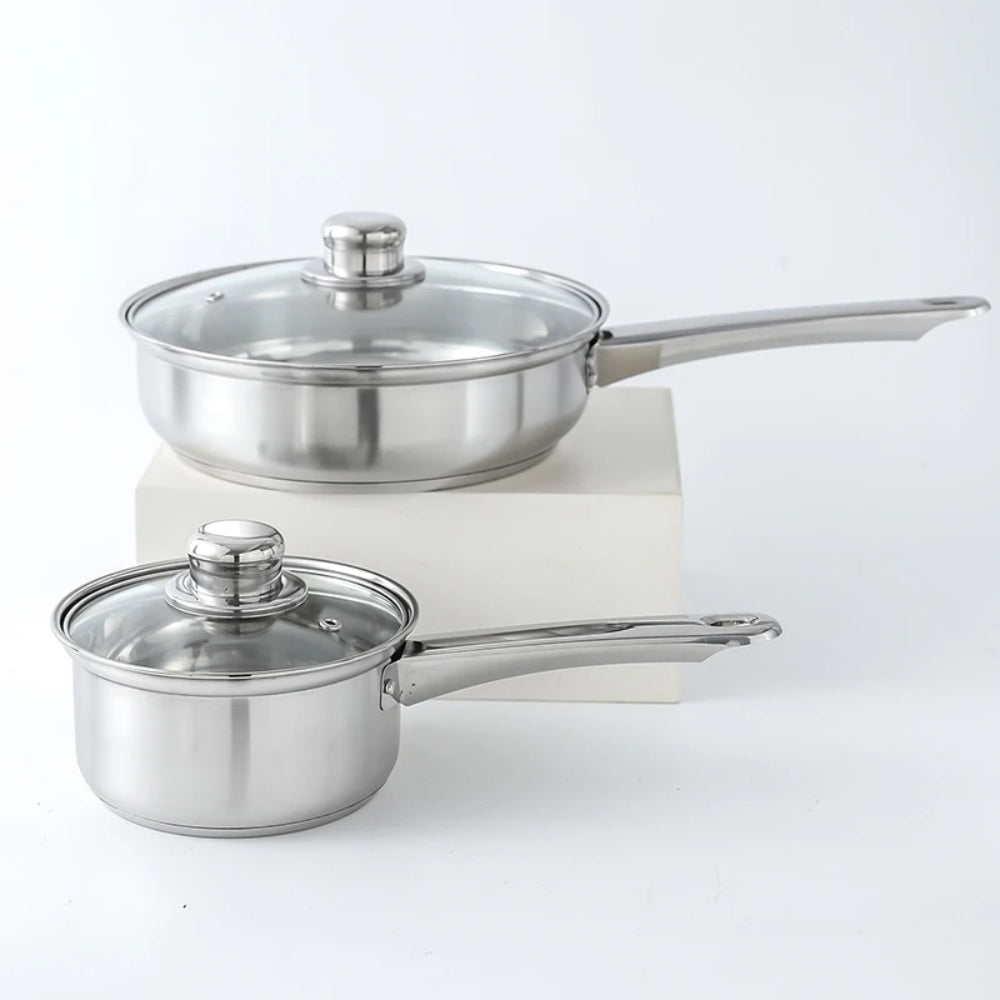Set de vase de gătit 12 în 1 din oțel inoxidabil